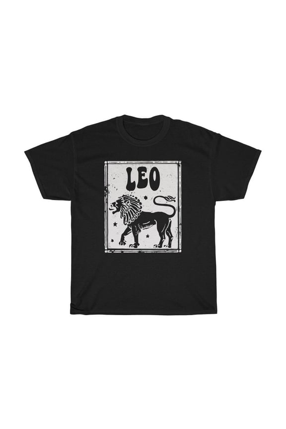 Leo Shirt Zodiac tee Leo Birthday Gift Astrology Clothing Trendy Vintage Oversized tshirt Indie Cothes Aesthetic Alt Clothing Tarot Card, Unisex Cotton T-Shirt, Size S-5XL