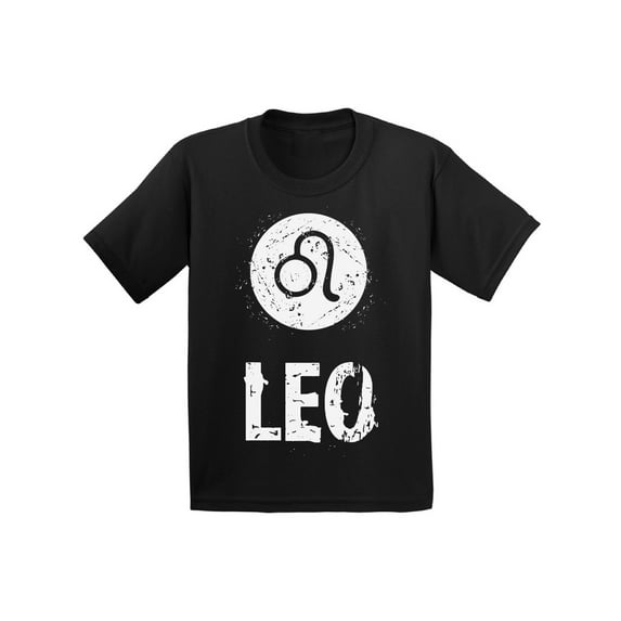 Leo Shirt for Kids - Boys Girls Zodiac Horoscope - Birthday Gifts for Son Daughter