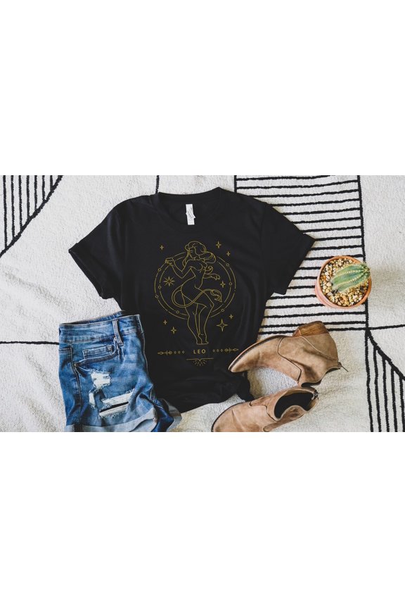 Leo Sign Zodiac Astrological Tee, Leo , Birthday Tee,