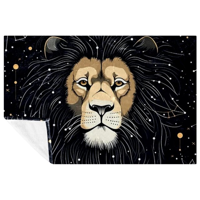 Leo Soft and Warm Microfiber Custom Blanket, Printed Throw Blanket for