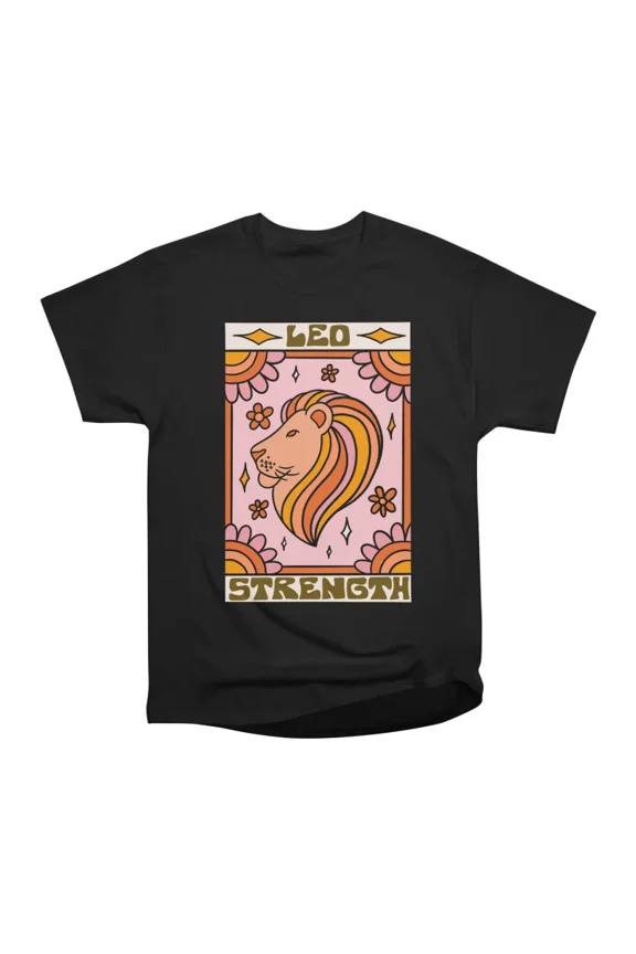 Leo Tarot Card T-Shirt Tee Gift For Him Merch For Her Apparel For Friend