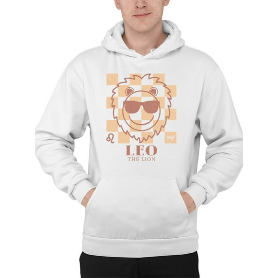 Leo The Lion Emoji - Zodiac Vibes Graphic Men's Hoodie