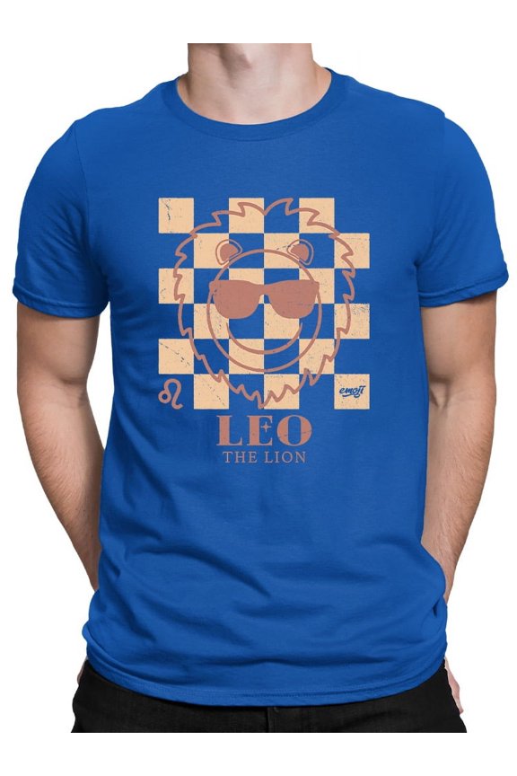 Leo The Lion Emoji - Zodiac Vibes Graphic Men's T-shirt