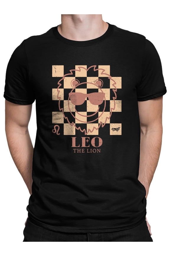 Leo The Lion Emoji - Zodiac Vibes Graphic Men's T-shirt