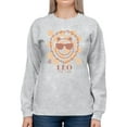thumbnail image 1 of Leo The Lion Emoji - Zodiac Vibes Graphic Women's Sweatshirt, 1 of 4