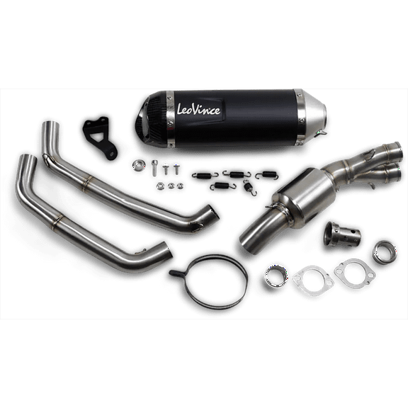 Leo Vince 14251EBU LV One EVO Exhaust System - Black Stainless Muffler