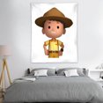 Leo Wildlife Ranger tapestry 40 x 60 inches with vivid colors realistic