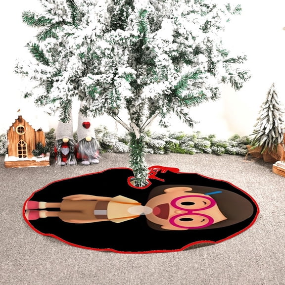 Leo Wildlife Ranger themed Christmas Tree Skirt 48inch premium collectible decor