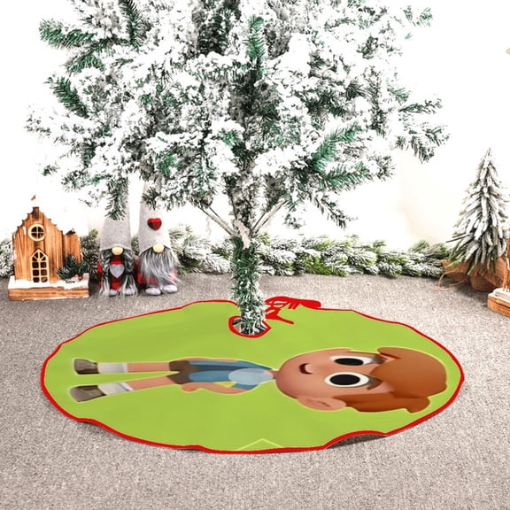 Leo Wildlife Ranger themed Christmas Tree Skirt 48inch premium collectible decor