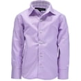thumbnail image 1 of Leo & Zachary Boys 4-7 Gingham Dress Shirt (Lilac 7), 1 of 1