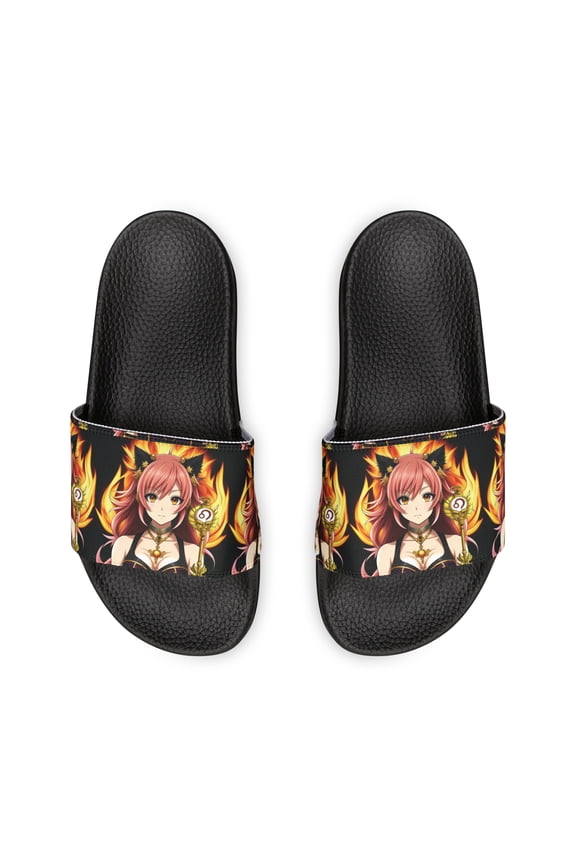Leo Zodiac Anime Women's PU Slide Sandals