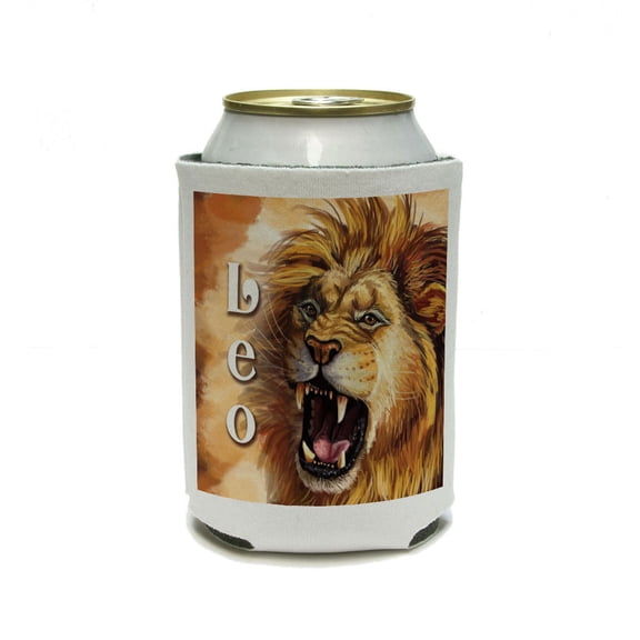Leo Zodiac Can Cooler Drink Insulator Beverage Insulated Holder