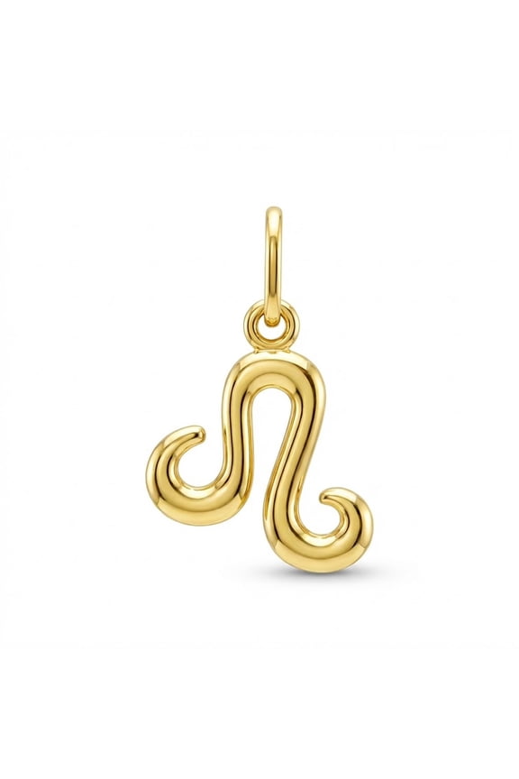 Leo Zodiac Charm Pendant - 10 Karat Soild Gold - Astrology Pendant - Great For Gifts - Dainty Charm - Great For Layering