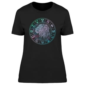 Leo Zodiac Circle Graphic Tee Women's -Image by Shutterstock