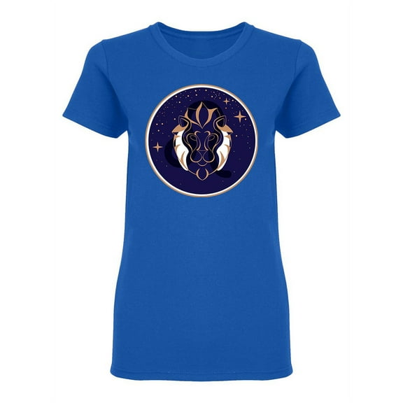 Leo Zodiac Design Shaped T-Shirt Women -Image by Shutterstock, Female XX-Large