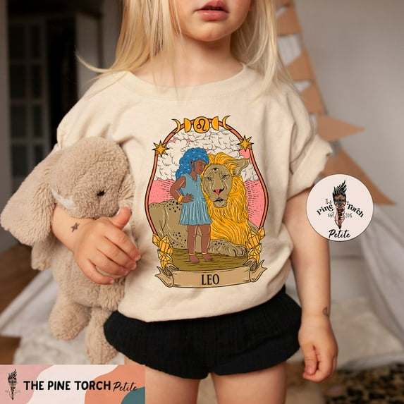 Leo Zodiac Kids Tee, Leo Baby Tee, Leo Zodiac Baby Gift, Leo Baby Shower, Leo Zodiac Baby Clothes, Leo Baby TODDLER SHORT SLEEVE TEE BELLA CANVAS 3001T