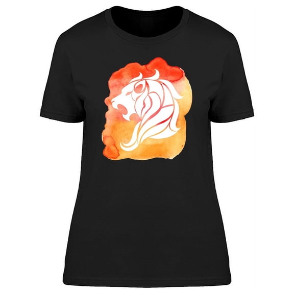 Leo Zodiac Orange T-Shirt Women -Image by Shutterstock, Female Large