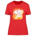 thumbnail image 1 of Leo Zodiac Orange T-Shirt Women -Image by Shutterstock, Female Small, 1 of 2