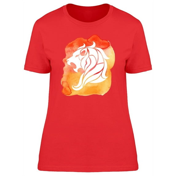 Leo Zodiac Orange T-Shirt Women -Image by Shutterstock, Female Small