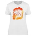 thumbnail image 1 of Leo Zodiac Orange T-Shirt Women -Image by Shutterstock, Female x-Large, 1 of 2