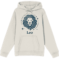 thumbnail image 1 of Leo Zodiac Sign Adult Sand Long Sleeve Hoodie-3XL, 1 of 3