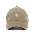 thumbnail image 1 of Leo Zodiac Sign Baseball Cap Embroidered Cotton Adjustable Dad Hat Khaki, 1 of 1