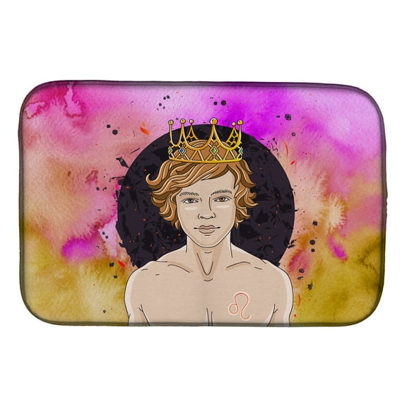 Leo Zodiac Sign Dish Drying Mat