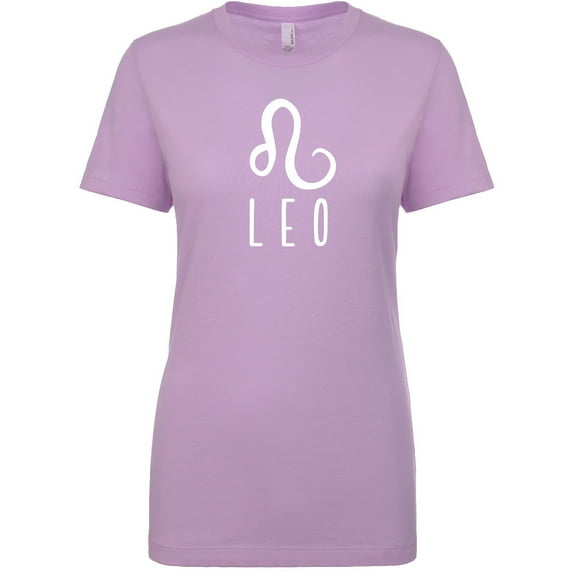 Leo Zodiac Sign Womens crewneck tee