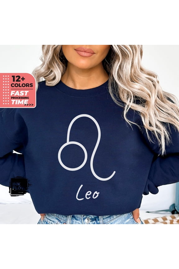 Leo Zodiac Sweatshirt, Birthday Leo Women, July August Birthday Sweater, Crewneck Top, Astrology Leo Sweatshirt Gift, Leo Sweater SWEATSHIRT All Size S-5XL