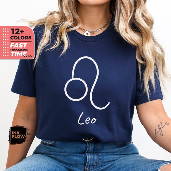 Leo Zodiac T-Shirt, Birthday Leo Women, July August Birthday Sweater, Crewneck Top, Astrology Leo T-Shirt Gift, Leo Sweater TSHIRT All Size S-5XL