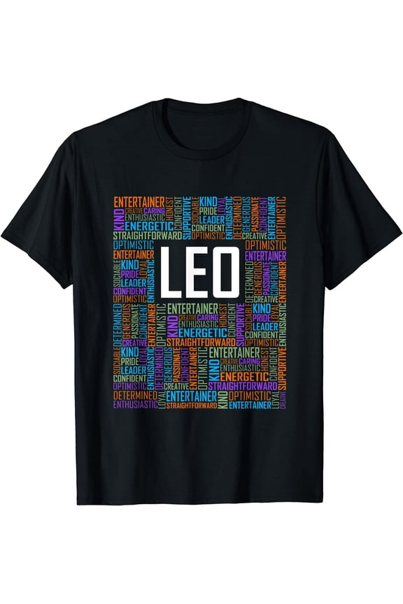 Leo Zodiac Traits Horoscope Astrology Sign Gift Heart T-Shirt