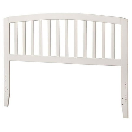 Leo &amp; Lacey Queen Spindle Solid Hardwood Headboard in White