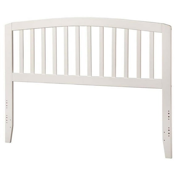 Leo & Lacey Queen Spindle Solid Hardwood Headboard in White
