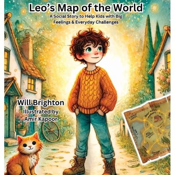 Leo's Map of the World: A Social Story to Help Kids with Big Feelings & Everyday Challenges, (Hardcover)