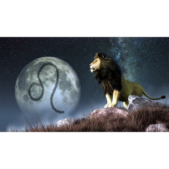 Leo is the fifth astrological sign of the Zodiac. Poster Print