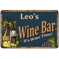 thumbnail image 1 of Leo's Wine Bar Gift Green Sign Rustic Decor 8x12 108120055375, 1 of 1