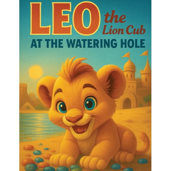 Leo the Lion Cub at the Watering Hole, (Paperback)