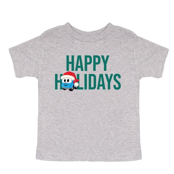 Leo the Truck Happy Holidays - Toddler Short Sleeve Graphic T-Shirt