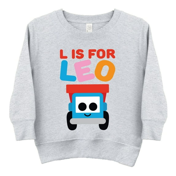 Leo the Truck L is for Leo - Toddler Graphic Sweatshirt