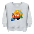 thumbnail image 1 of Leo the Truck Scoop Name Distressed - Toddler Graphic Sweatshirt, 1 of 9