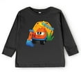 thumbnail image 1 of Leo the Truck Scoop Name Distressed - Toddler Long Sleeve Graphic Tee, 1 of 9