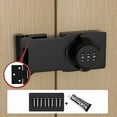 thumbnail image 1 of Leodye 1 PCS Cabinet Lock Keyless 3-Digit Password Combination Code Hasp Latch Lock Twist Knob Drawer Cupboard, 1 of 3