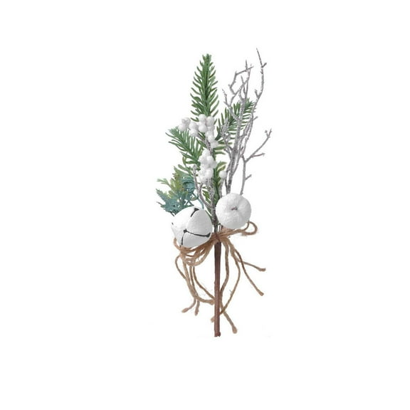 Leodye 1 PCS Christmas imitation pine cone cuttings ，Christmas Simulation Cuttings Berry Ginkgo Flower Arrangement Christmas Gift Box Decoration Scene