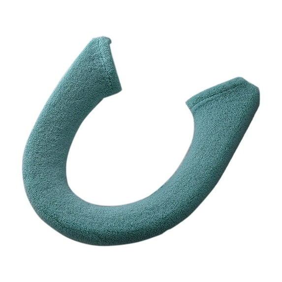 Leodye 1-Pack Bathroom Washable Toilet Seat Cover Pads - Universal Fit for Elongated/Round Toilets, Winter Warmth & Summer Breathability for Family Bathroom Comfort -32.28x6.69x1.57in