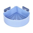 thumbnail image 1 of Leodye 1-Pack Corner Shower Caddy Shower Shelf CornerBathroom Shelf No Punch Bathroom Shower Hanging Shelf Shampoo Hanging Basket Shower Toilet Storage-5.7x5.7x2.55in, 1 of 6