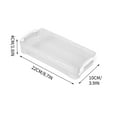 thumbnail image 1 of Leodye 1 Pack Extra Large Pencil Box with Removable Divider, Thickened Pencil Case Bulk, Clear Crayon Marker Organizer Stackable Plastic Small Storage Containers, 1 of 2