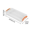 thumbnail image 1 of Leodye 1 Pack Extra Large Pencil Box with Removable Divider, Thickened Pencil Case Bulk, Clear Crayon Marker Organizer Stackable Plastic Small Storage Containers, 1 of 2