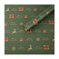 thumbnail image 1 of Leodye 1 Pack Folded Christmas Wrapping Paper for Kids Boys Girls Men Women Gifts Christmas Tree Snowflakes Happy Year Bulking -27.55x19.68in, 1 of 6