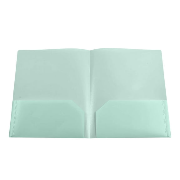 Leodye 1 Pack Plastic File Folders with Label Pockets - Clear Document Envelopes, Poly Organizers for office School Supplies-11.4X9.4in