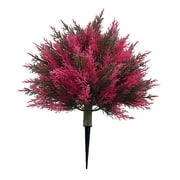 Leodye 1 Pack Plastic Tree Planting Gift Decoration, Fake Evergreen Artificial Plant Brush for Indoor Outdoor Front Porch Garden-22.8*23.8IN